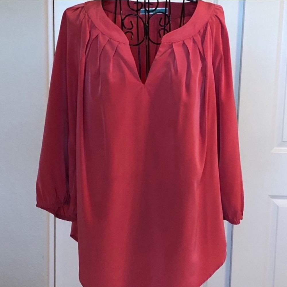 Pleione Coral Blouse
